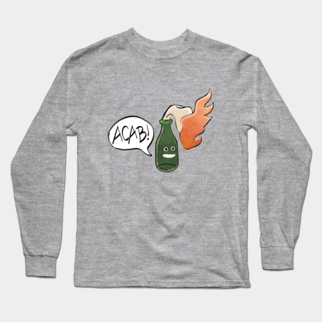 Lil' Molotov Cocktail Long Sleeve T-Shirt by RooKay